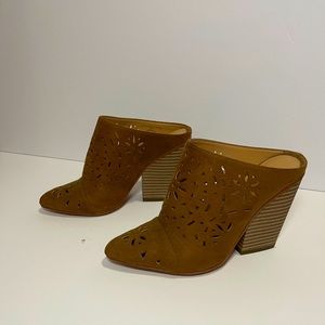 Cognac Booties Mules